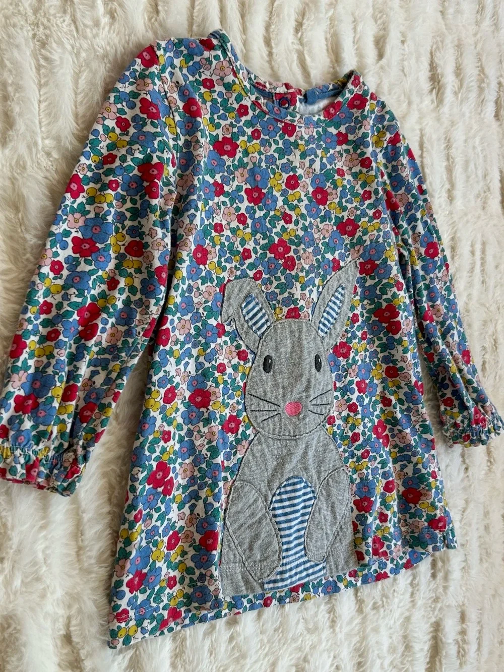 Baby Boden Floral Long Sleeve Dress